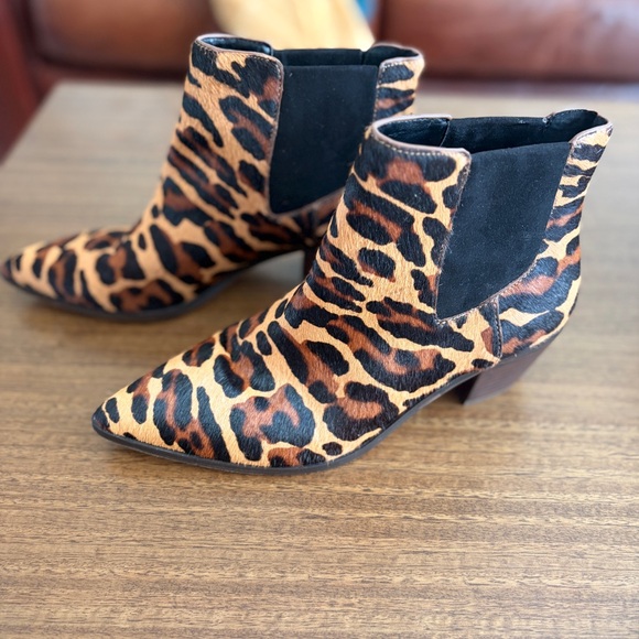 Sole Society Shoes - Sole Society Leopard-Print Booties
